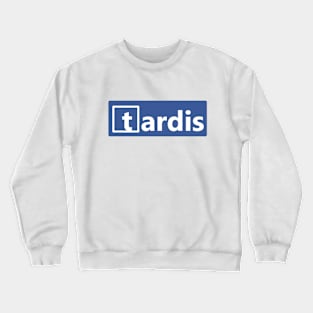 TARDIS Social Media logo Crewneck Sweatshirt